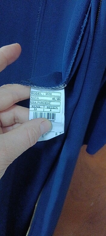 48 Beden lacivert Renk Kısa pardüsü