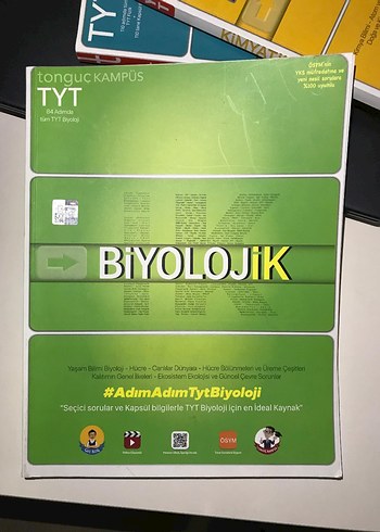 Tonguç Kampüs TYT Biyoloji Hazırlık Kitabı Soru bankası