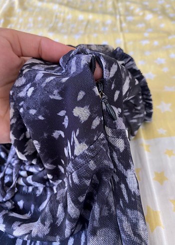 s Beden Omzu açık füme mini Elbise