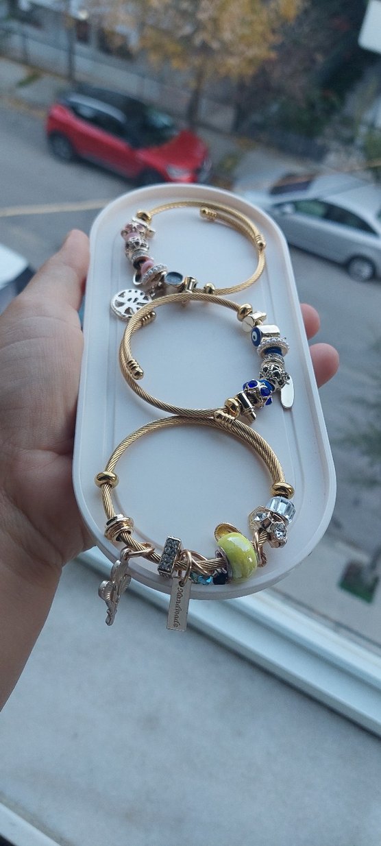 Boncuklu Çok Renkli Bohem pandora Bileklik
Yeni etiketli - Görsel 2