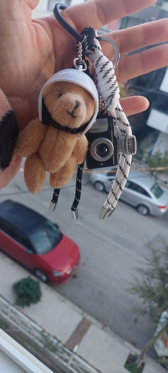 Püsküllü Biker Tarzı Kadın Anahtarlık ve charm - Görsel 4