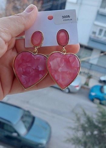Pembe Kalp Küpe - Bohem Tarz
Yeni etiketli ürün - Görsel 2