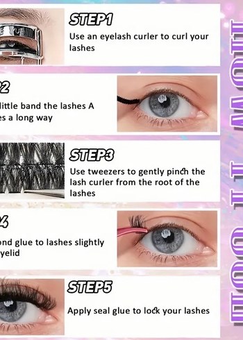 ANİME MANGA KİRPİK SETİ ŞOK FİYAT - Görsel 5