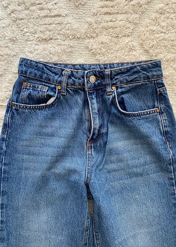 Kadın Mavi Denim Midi Boy Jean - Görsel 2