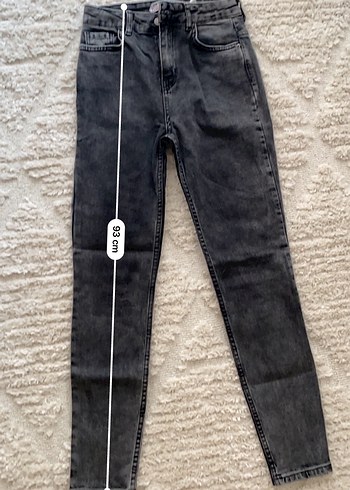 Gri Kadın Denim Skinny Fit Jean - Görsel 2