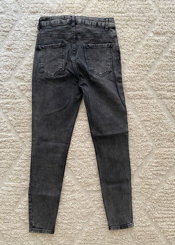 Gri Kadın Denim Skinny Fit Jean - Görsel 5