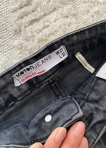 Gri Kadın Denim Skinny Fit Jean - Görsel 4