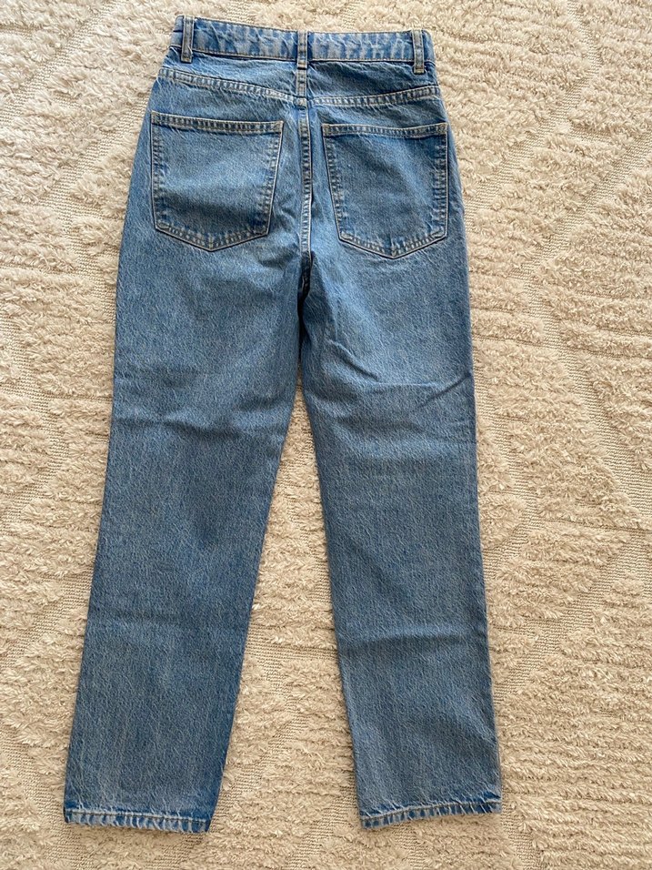 Mavi Midi Boy Kadın Denim Pantolon - Görsel 4