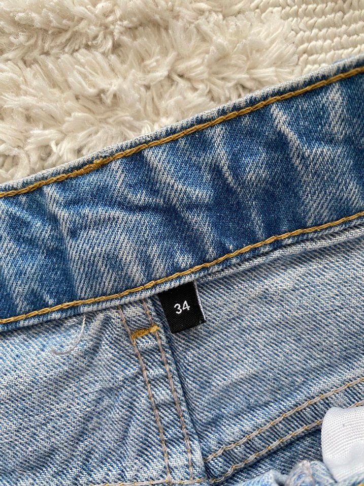 Mavi Midi Boy Kadın Denim Pantolon - Görsel 3