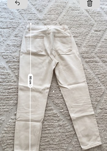 Bej Kadın Kot Pantolon - Görsel 3