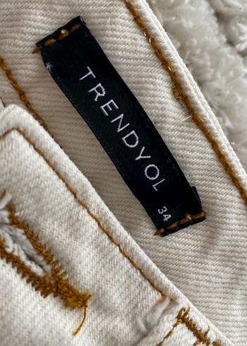 Bej Kadın Kot Pantolon - Görsel 5