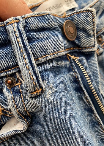 Mavi Kadın Midi Boy Denim Pantolon - Görsel 4