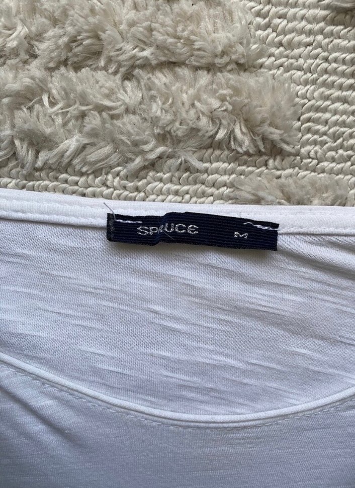 Beyaz Pamuklu Rock Punk Baskılı Erkek Tişört - Görsel 3