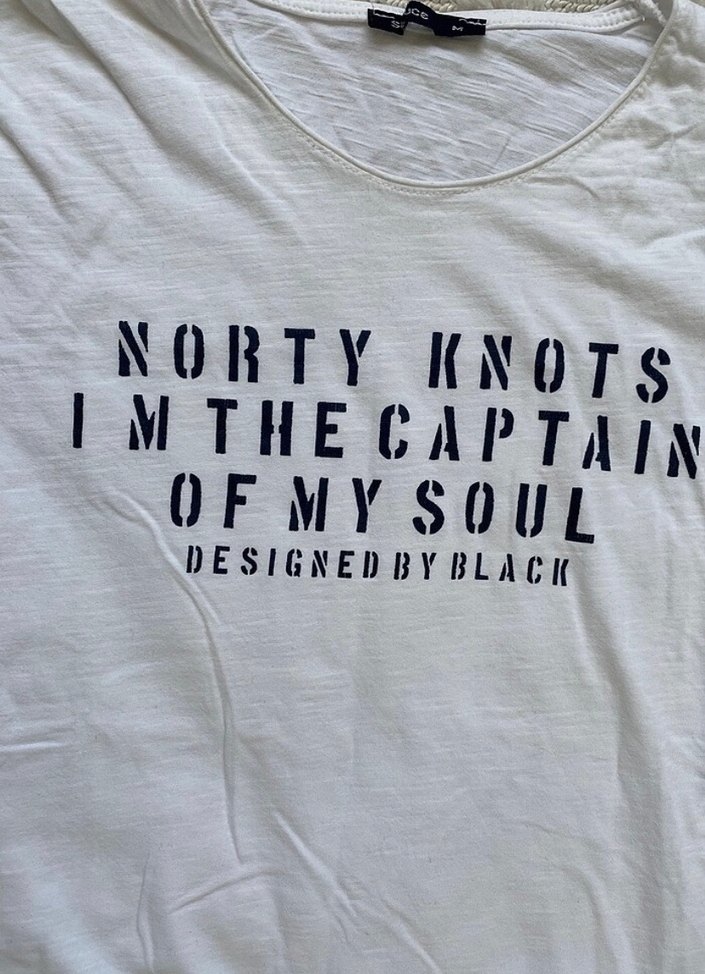 Beyaz Pamuklu Rock Punk Baskılı Erkek Tişört - Görsel 2