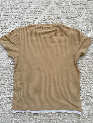 m Beden camel Renk Koton tshirt