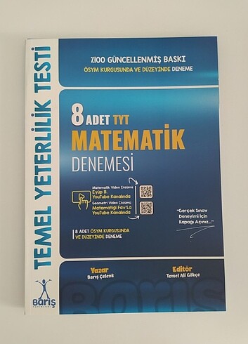 Barış Yayınları Tyt Matematik Deneme 