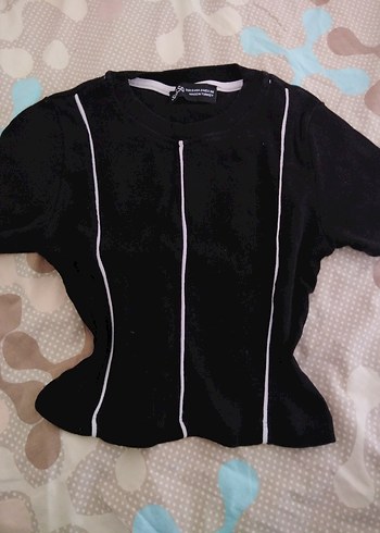 siyah kısa crop - Görsel 2