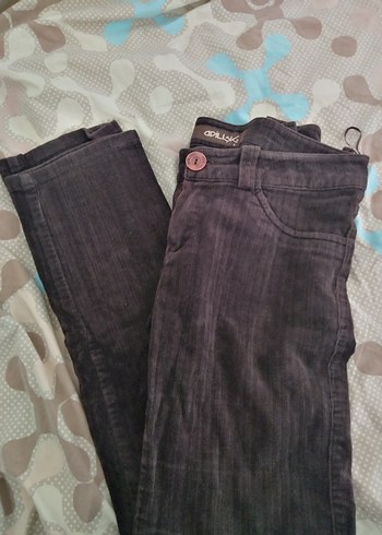 y2k düşük bel kahve kadife pantolon - Görsel 5