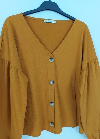 l Beden altın Renk 31 - Hardal Renk Bluz