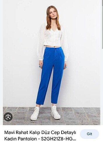 LC Waikiki Mavi kumaş pantolon LCW