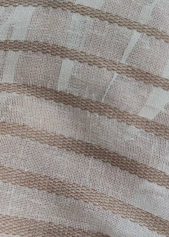 Çağdaş Tarz Bej Çizgili Perde - Görsel 7