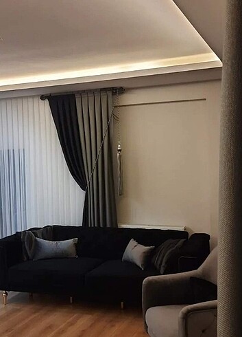 Diğer Salon tül artı fon perde 