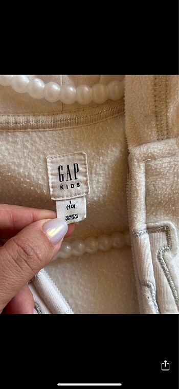 9 Yaş Beden Orjinal Gap fermuarlı sweatshirt