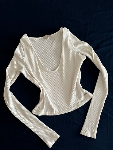 s Beden beyaz Renk Pull&Bear Halter Bağlamalı Bluz