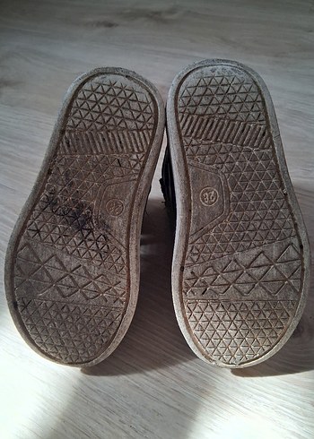 28 Beden siyah Renk Siyah Kız Çocuk Spor Ayakkabı Velcro