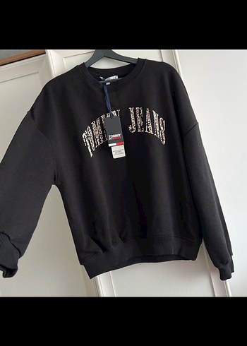 Tommy Jeans Siyah Oversize Sweatshirt - Görsel 2