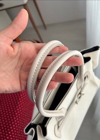 Bej Deri Minimalist Kadın Çanta - Görsel 4