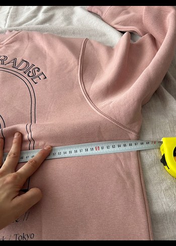 Pembe Baskılı Kadın Sweatshirt - Görsel 5