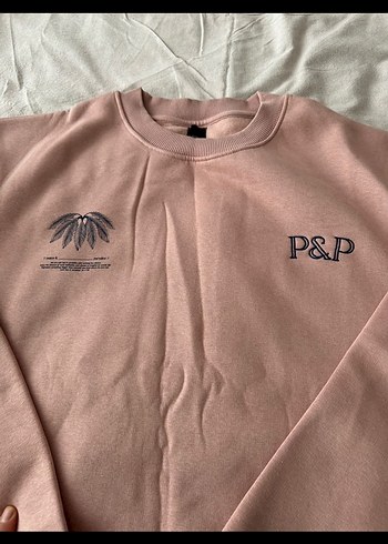 Pembe Baskılı Kadın Sweatshirt - Görsel 2