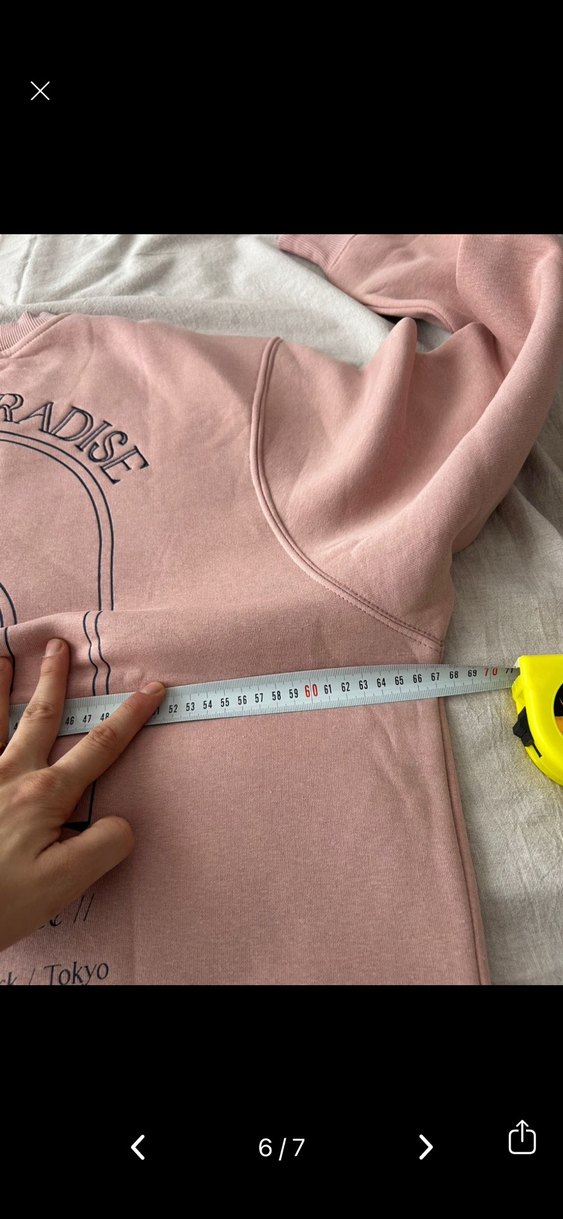 Pembe Baskılı Kadın Sweatshirt - Görsel 5