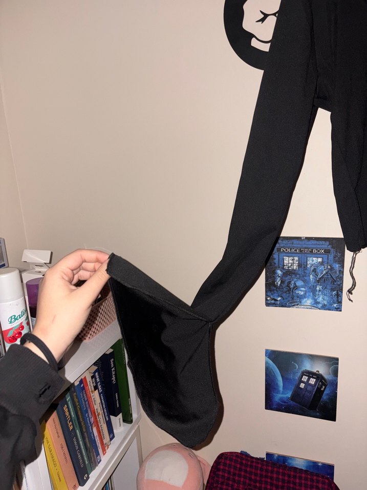 Siyah Uzun Kollu Gotik Bluz - Görsel 2