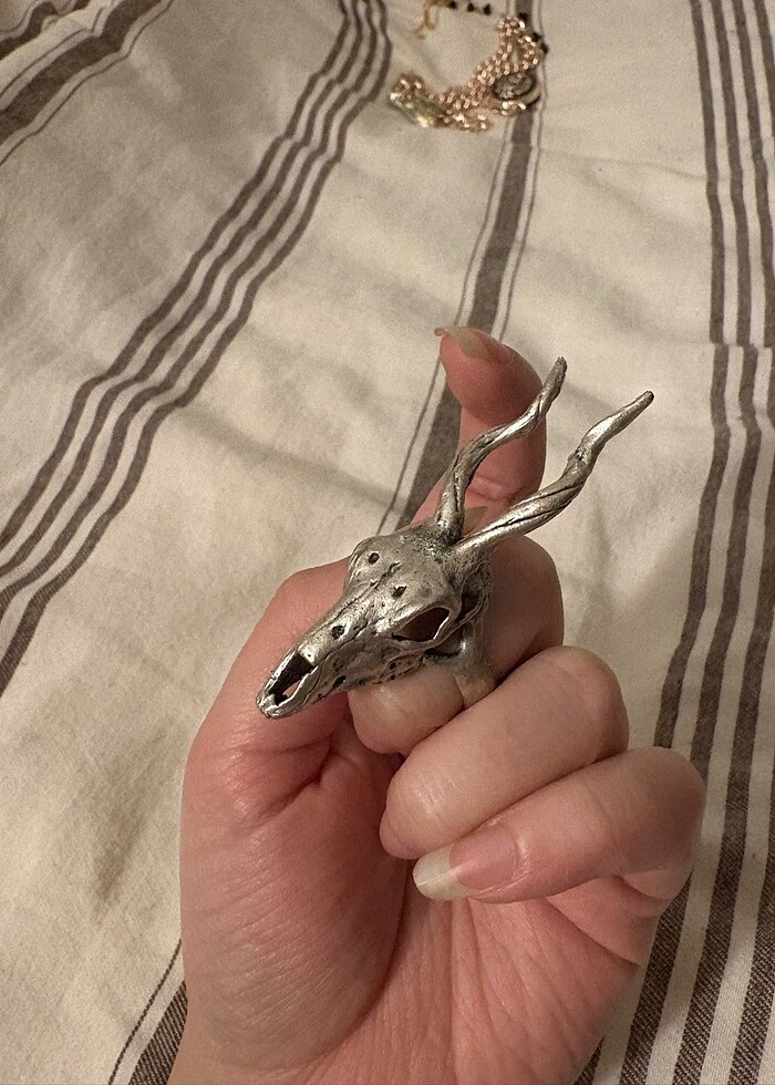 Boynuz Gotik Yüzük - Görsel 3