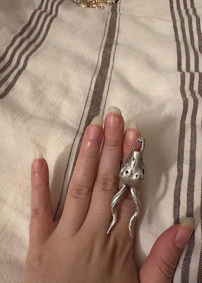 Boynuz Gotik Yüzük - Görsel 4