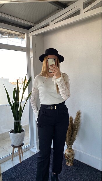 Kol Detaylı Bluz - Görsel 8