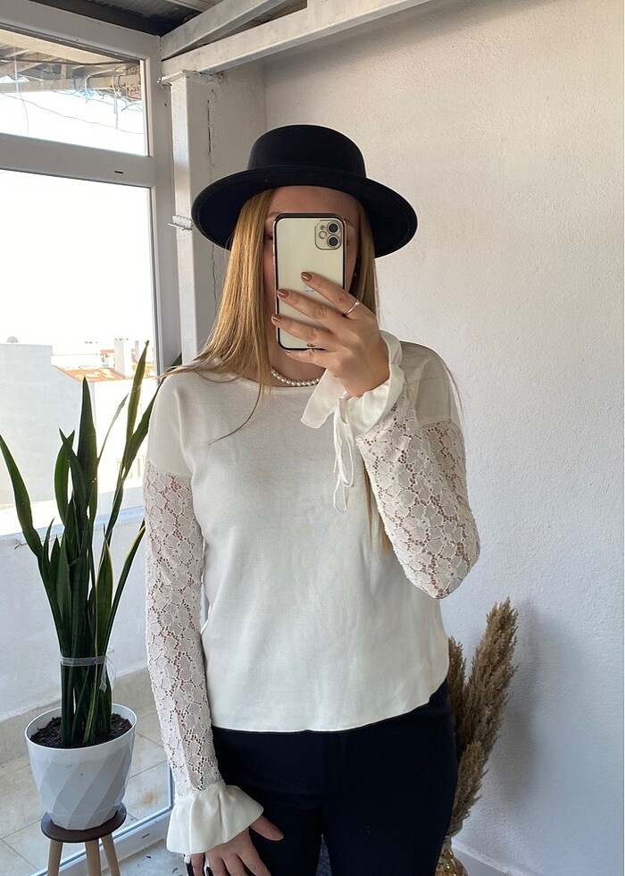 Kol Detaylı Bluz - Görsel 5