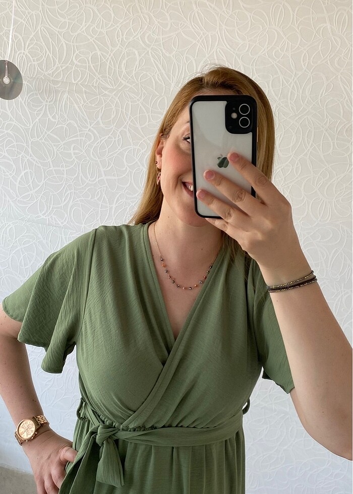 Yeşil Kruvaze Yaka - Görsel 5