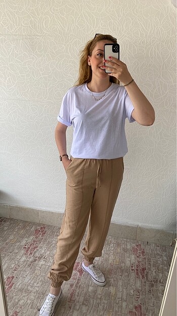 Bilek lastikli pantolon - Görsel 7