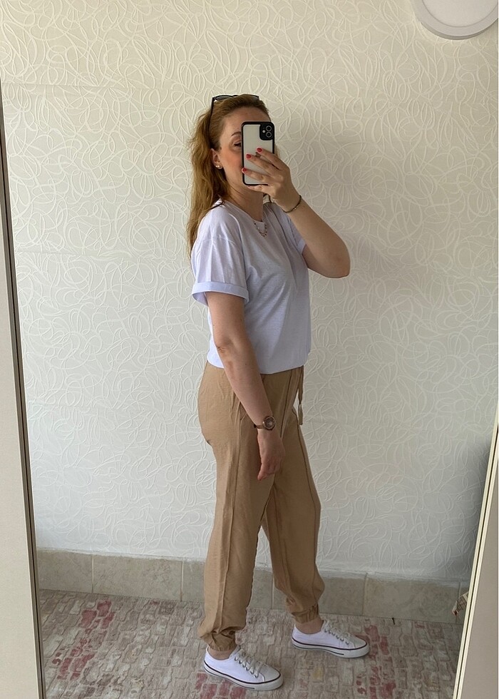 Bilek lastikli pantolon - Görsel 3