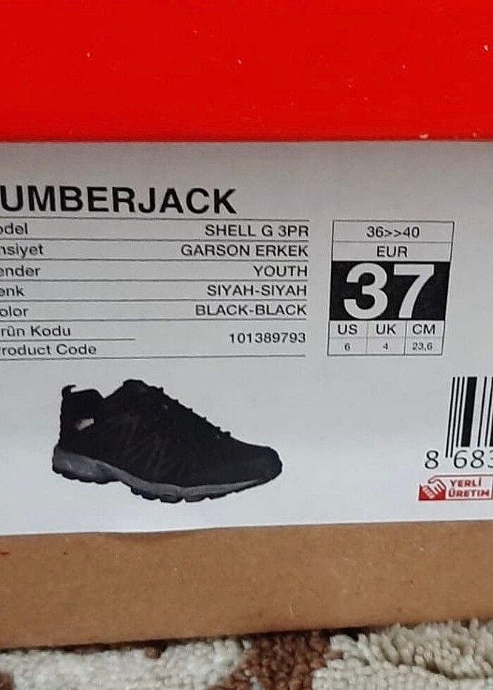 Lumberjack siyah outdoor spor ayakkabı - Görsel 3