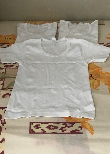 Beyaz Çocuk Fanila 3'lü Set - Görsel 3