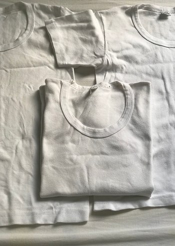 Beyaz Çocuk Fanila 3'lü Set - Görsel 4