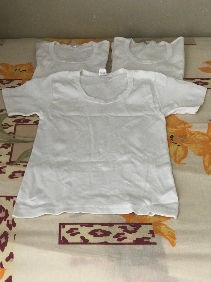 Beyaz Çocuk Fanila 3'lü Set - Görsel 3