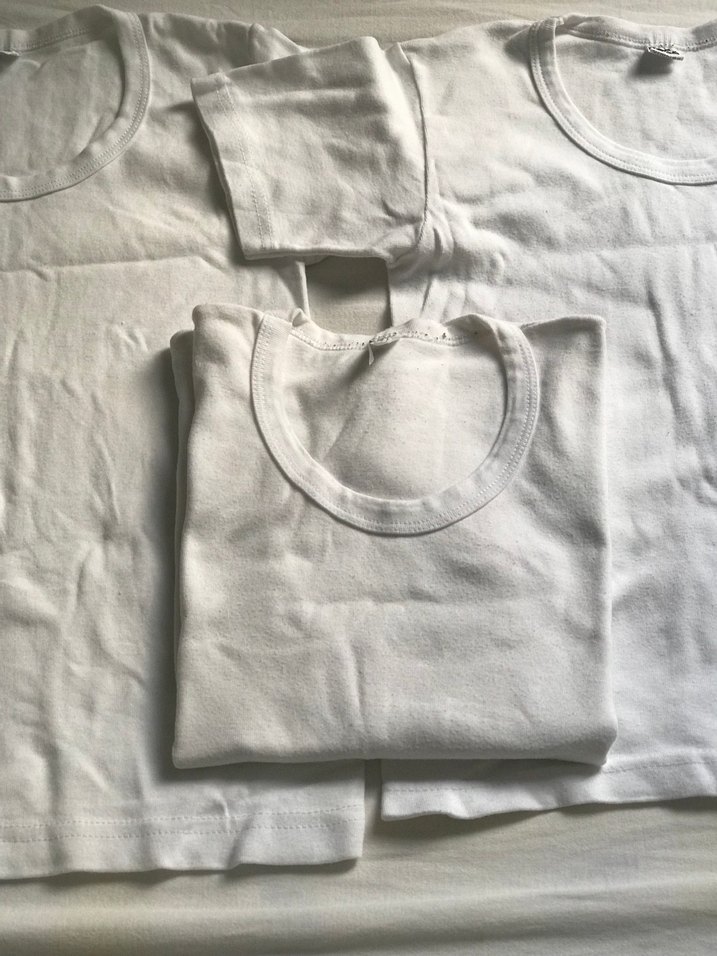 Beyaz Çocuk Fanila 3'lü Set - Görsel 4