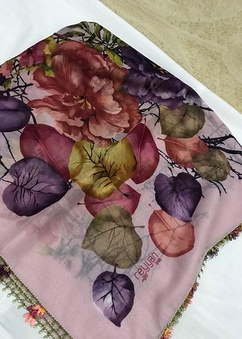 Çeyizlik Eşarp iğne oyası - Görsel 7