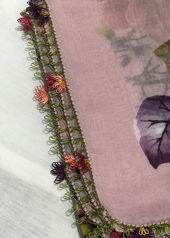 Çeyizlik Eşarp iğne oyası - Görsel 4