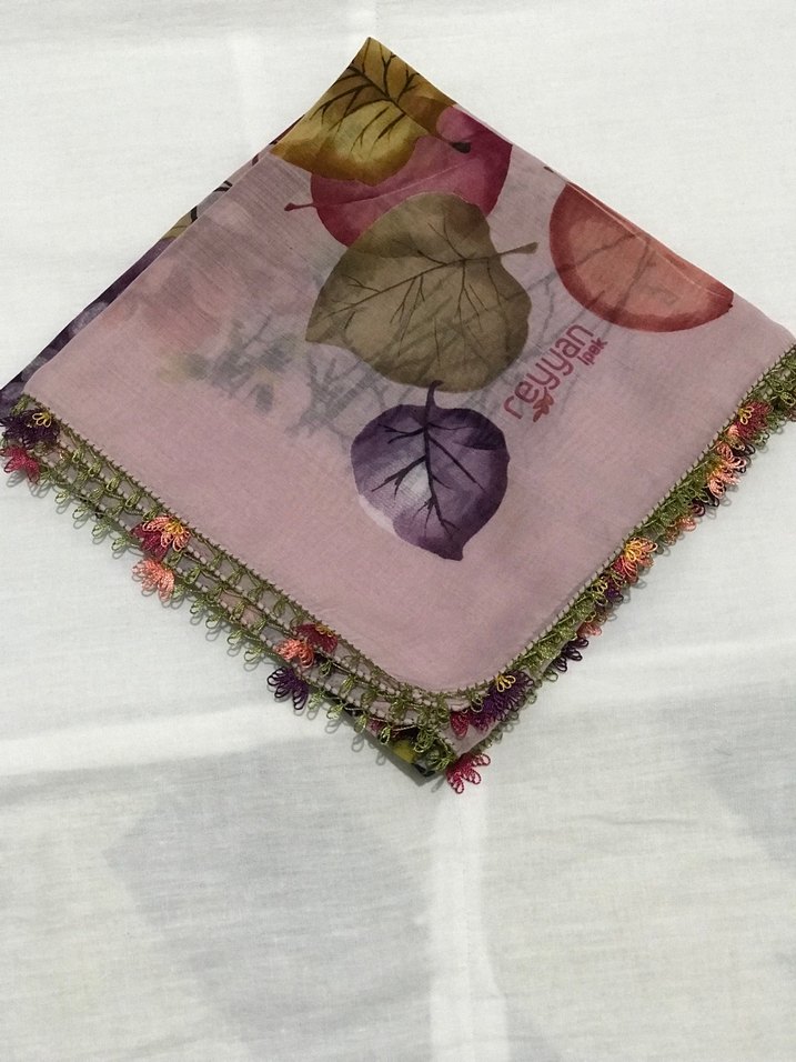 Çeyizlik Eşarp iğne oyası - Görsel 2